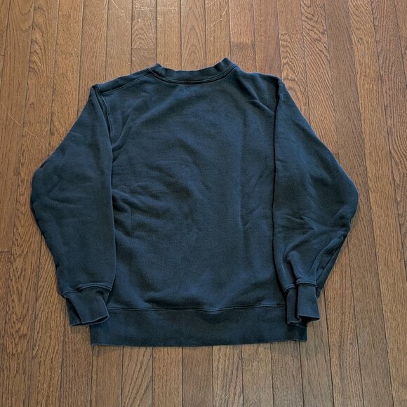 Y2K Grey Tag Orange Nike Logo Spell out Crewneck - Size M - Picture 3 of 3